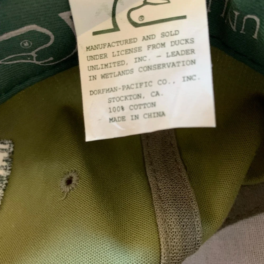 Ducks Unlimited Cap - Green and Tan - Picture 6 of 6